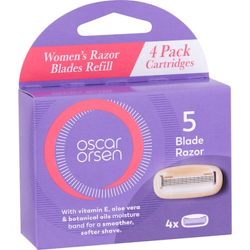 Oscar Orsen Womens Razor Blades Refill 4 pack