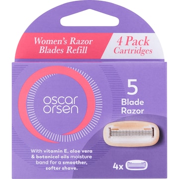 Oscar Orsen Womens Razor Blades Refill 4 pack