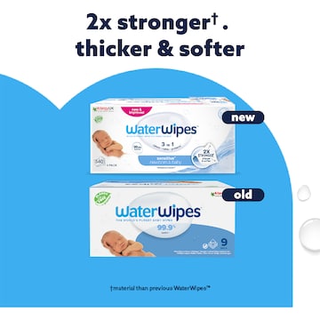 WaterWipes Baby & Newborn Sensitive Wipes 9 x 60 pack