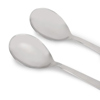 2 Pack Silver Hawthorne Serving Spoons