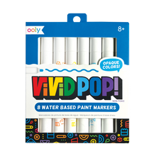 Ooly Vivid Pop 8 Opaque Water Based Acrylic Paint Markers Stationary Art and craft for kids 8yrs+