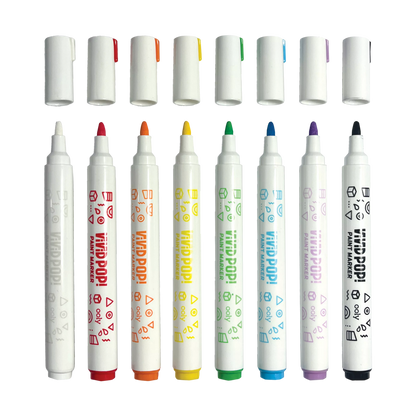 Ooly Vivid Pop 8 Opaque Water Based Acrylic Paint Markers Stationary Art and craft for kids 8yrs+