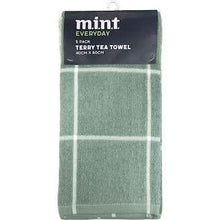 MINT Everyday Heavy Weight Tea Towel Terry Assorted 5 pack