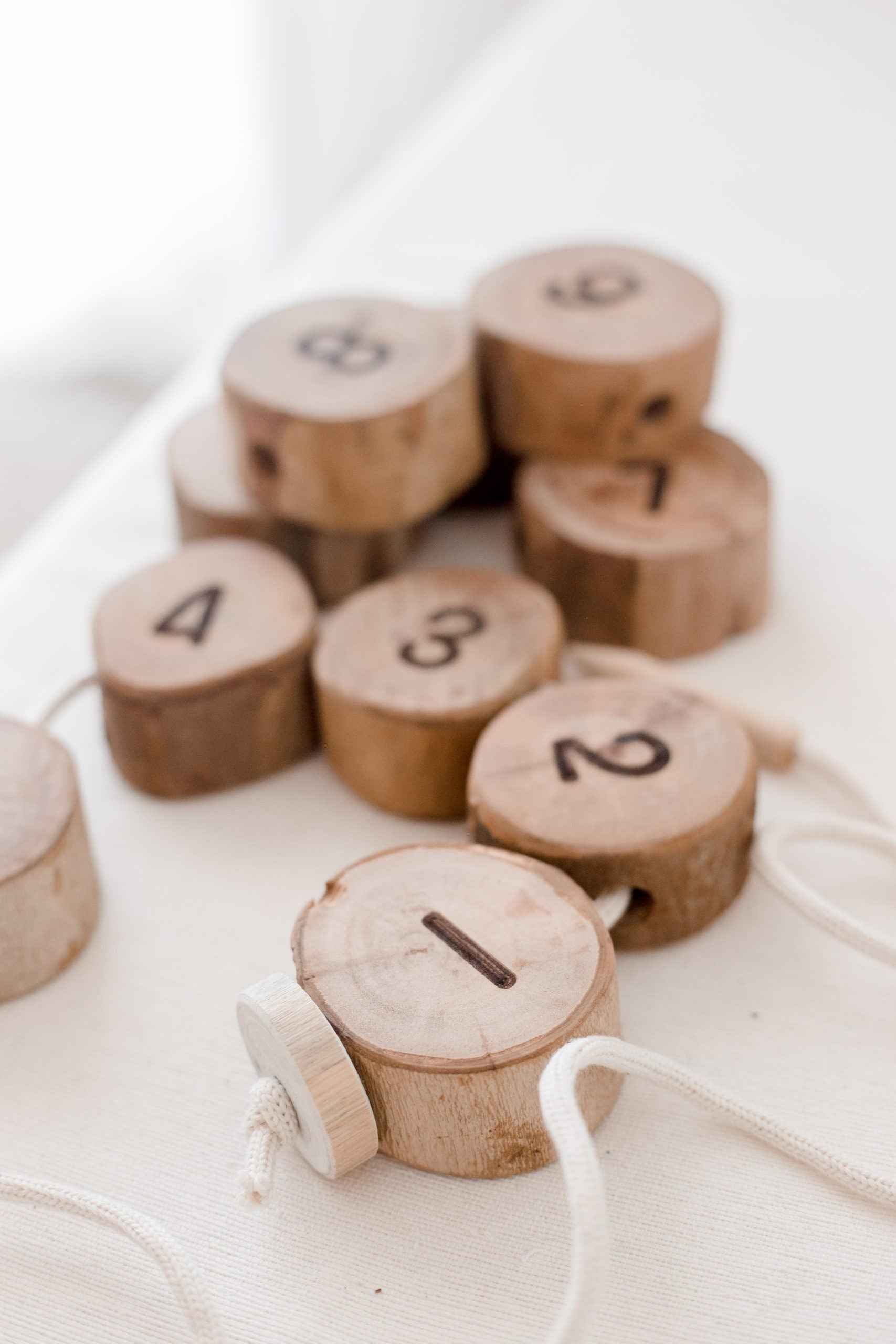 Qtoys Tree Number Lacing Set Early Math Games for Kids Cognitive STEM Toys 3yrs+