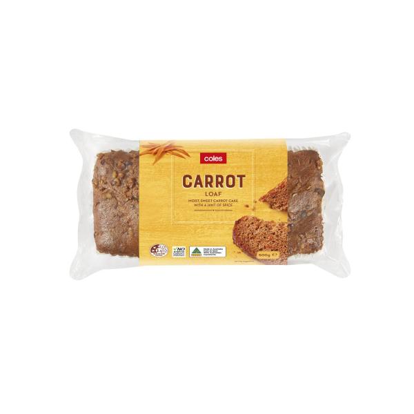 COLES CARROT LOAF CAKE