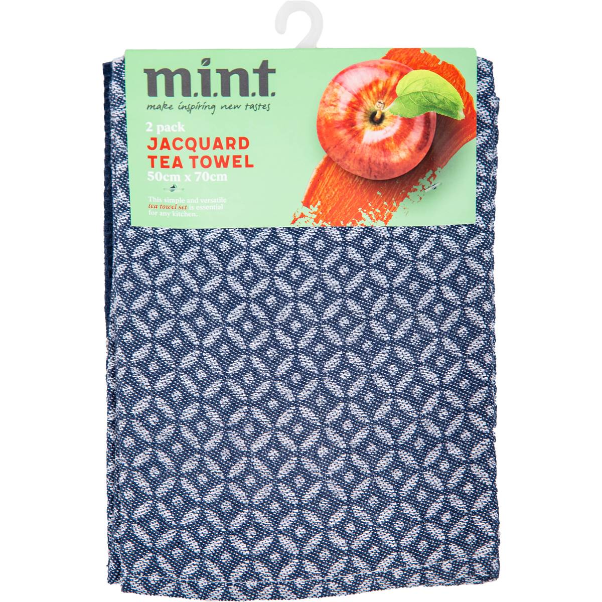 MINT Jacquard Tea Towel Assorted 2 Pack