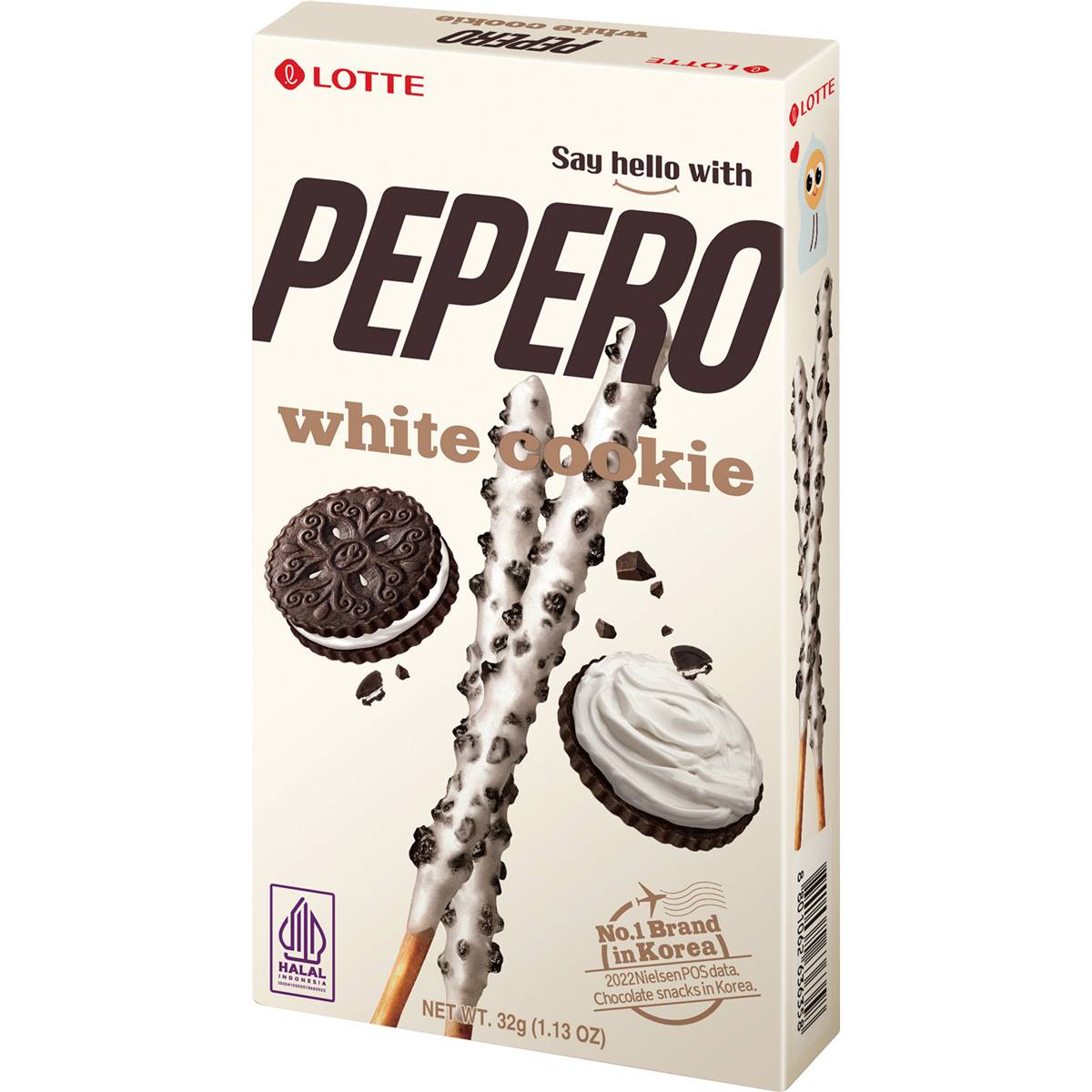 Lotte Pepero White Chocolate Stick & Biscuit 32g