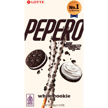 Lotte Pepero White Chocolate Stick & Biscuit 32g