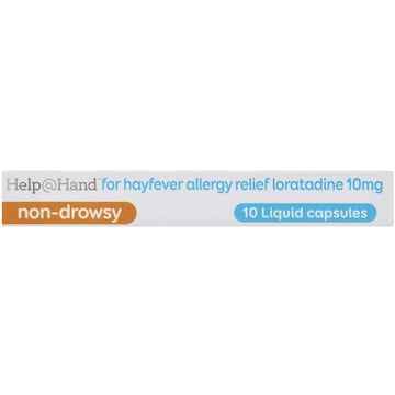 Help@Hand Hayfever Allergy Relief Loratadine Liquid Capsules 10 pack