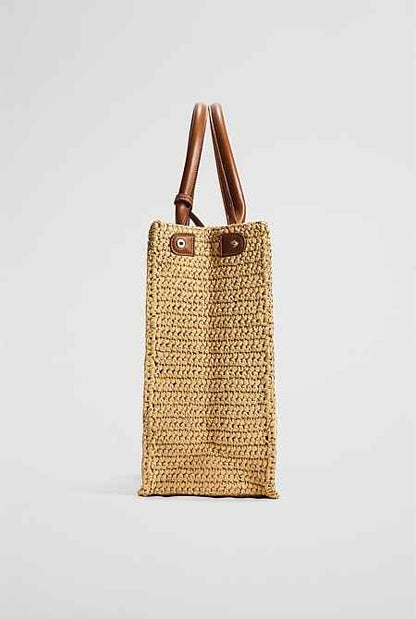 Large Straw Shopper