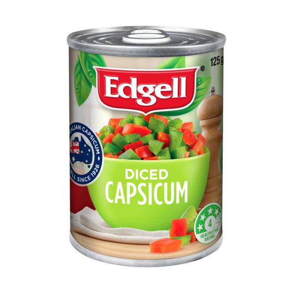 EDGELL AUSTRALIAN GROWN DICED CAPSICUM 125G