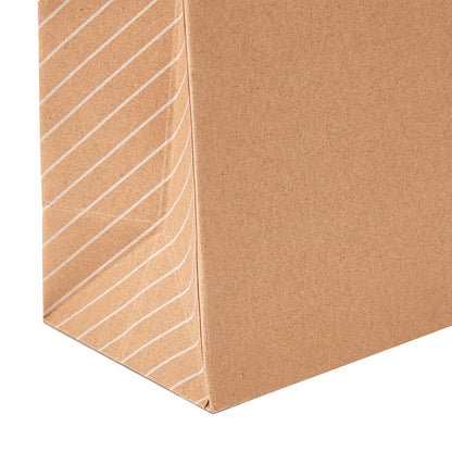 Kraft Stripe Gift Bag - Medium