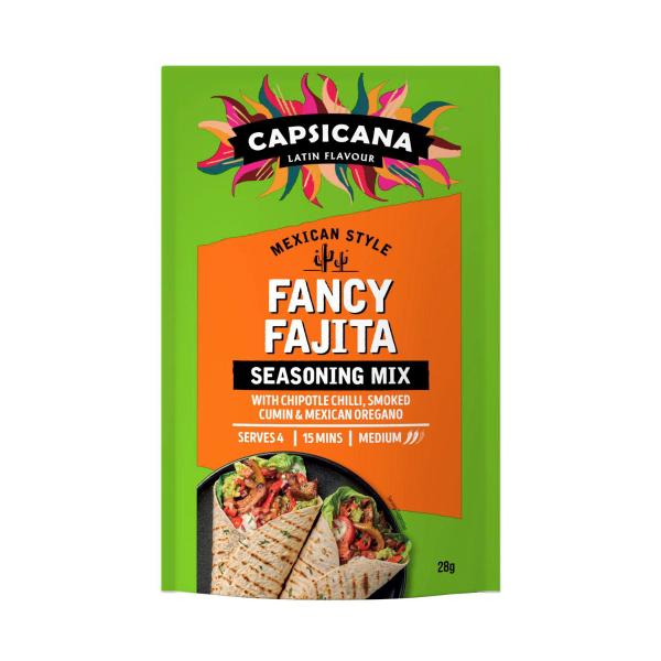 CAPSICANA MEXICAN STYLE FANCY FAJITA SEASONING MIX 28G