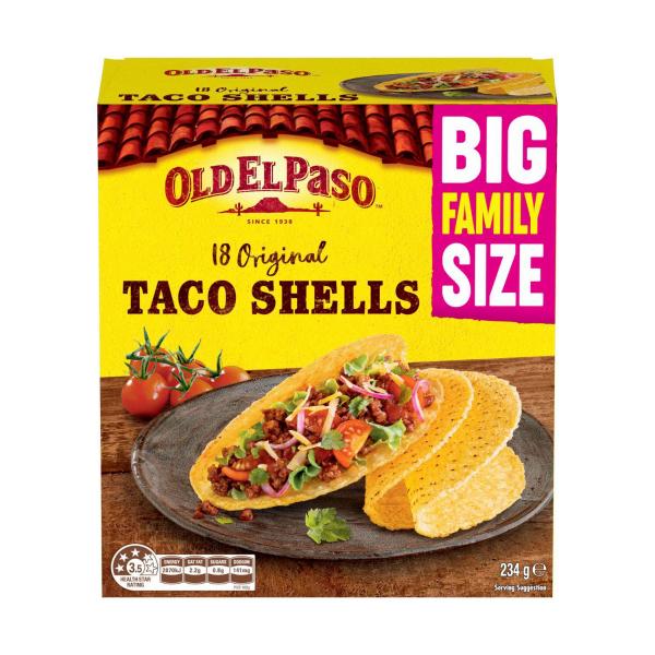 OLD EL PASO TACO SHELLS FAMILY PACK 234G
