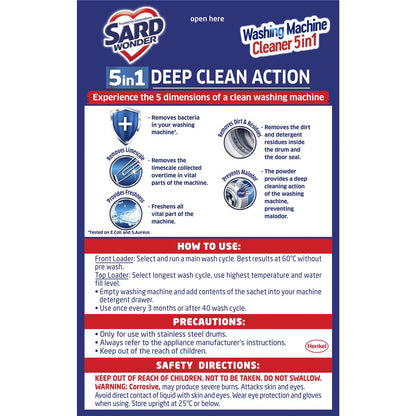 Sard Washing Machine Cleaner Antibacterial Disinfectant 2 Pack