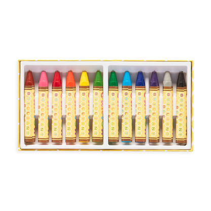 Ooly Crayons Brilliant Bee Crayons Set of 12 Stationary Art and craft for kids 3yrs+