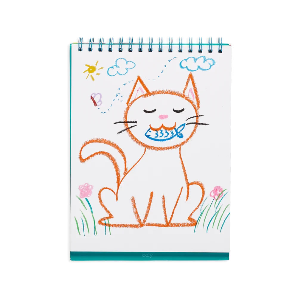 Ooly 12 Cat Parade Twist-Up Watercolour Gel Crayons Stationary Art and craft for kids 3yrs+