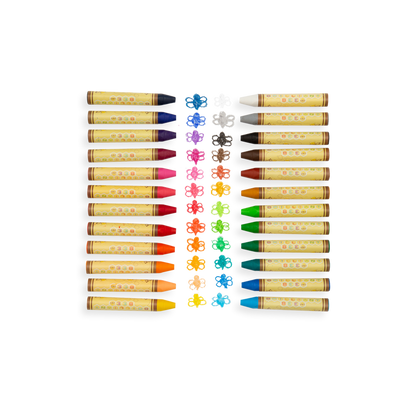 Ooly Brilliant Bee Crayons Set of 24 Stationary Art and craft for kids 3yrs+