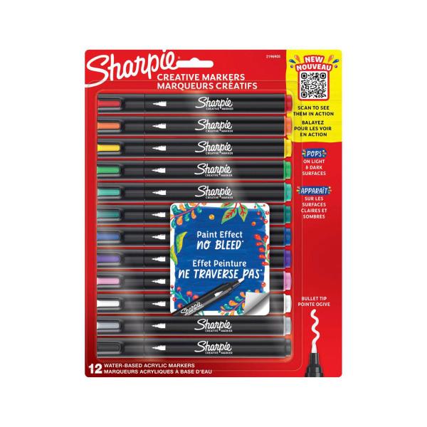 SHARPIE CREATIVE MARKERS BULLET 12PK