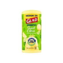 GLAD AROMATICS KITCHEN TIDY BAGS SWEET CITRUS MEDIUM 28 PACK