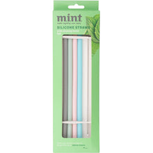 MINT Silicone Straws With Cleaning Brush 5 Pack