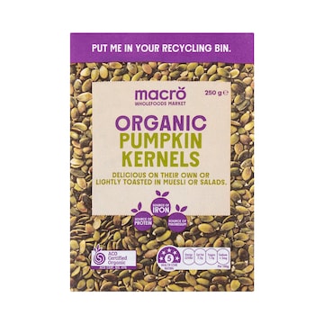 Macro Organic Natural Pumpkin Kernels 250g
