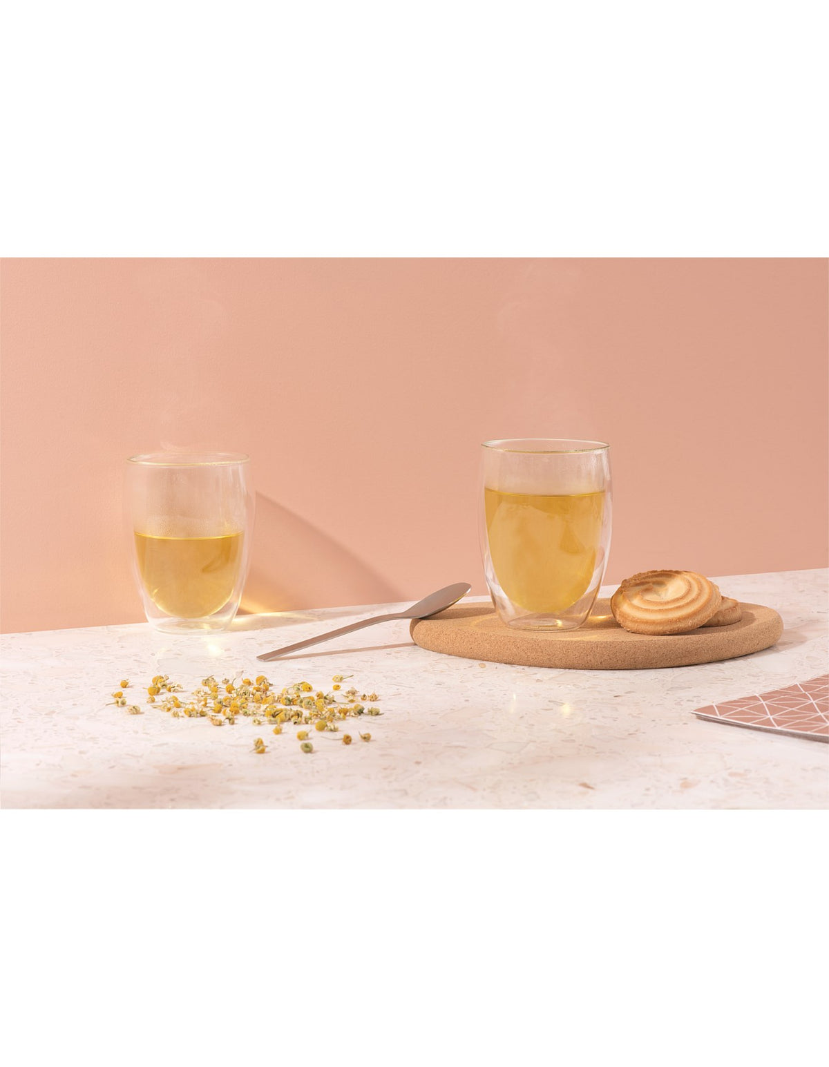 Pavina 6 Pcs Glass Dbl Wall Medium 0.35l