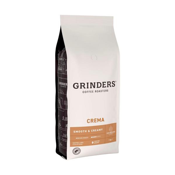 GRINDERS CREMA COFFEE BEANS 1KG