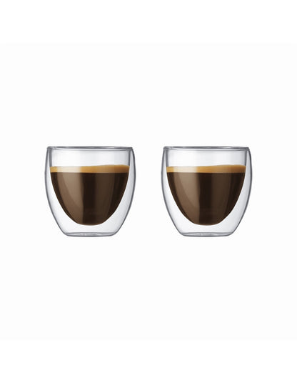 Pavina Double Wall Glasses 80ml Set Of 2