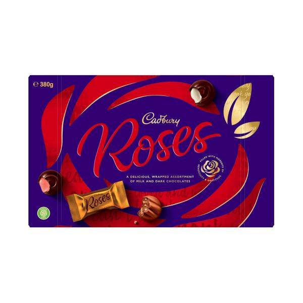 CADBURY ROSES BOXED CHOCOLATE 380G