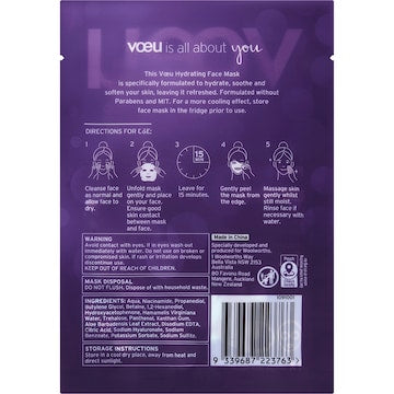 Voeu Hydrating Face Mask each