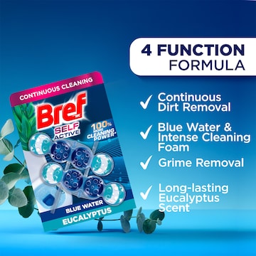 Bref Self Active Eucalyptus Toilet Cleaner Block 50g x 2 pack
