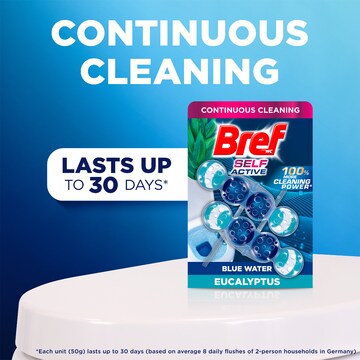 Bref Self Active Eucalyptus Toilet Cleaner Block 50g x 2 pack