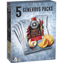 Red Rock Deli Potato Chips Multipack of 5 Sweet Chilli & Sour Cream 140g