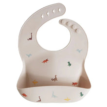 Mushie Silicone Baby Bib Dinosaurs Baby Gift 0m+