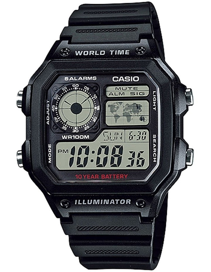 Resin Watch in Black