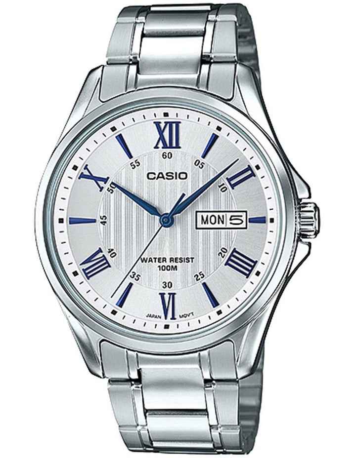 Stainless Steel Watch in Silver/White