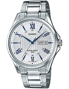 Stainless Steel Watch in Silver/White