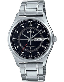 Stainless Steel Watch in Silver/Black