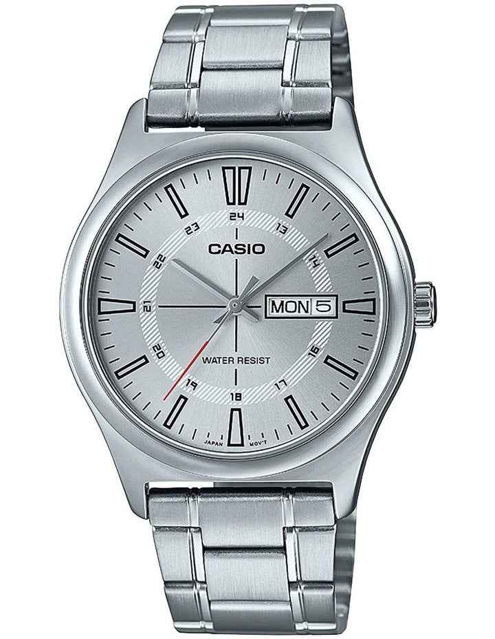 Stainless Steel Watch in Silver/White