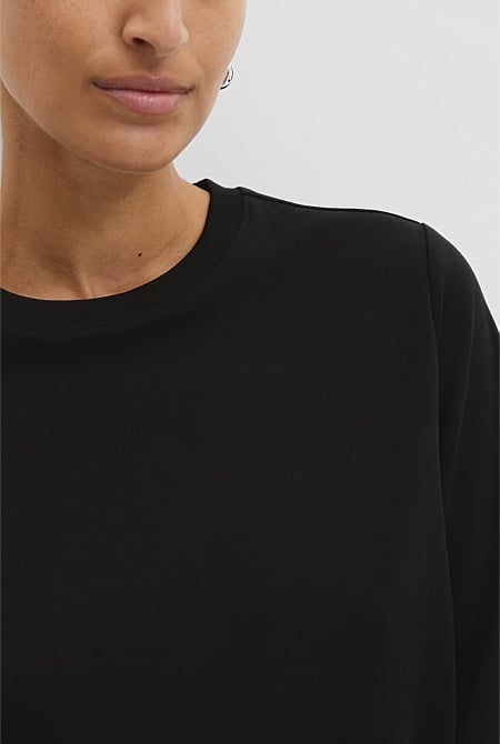 Australian Cotton Long Sleeve Slim Fit T-Shirt