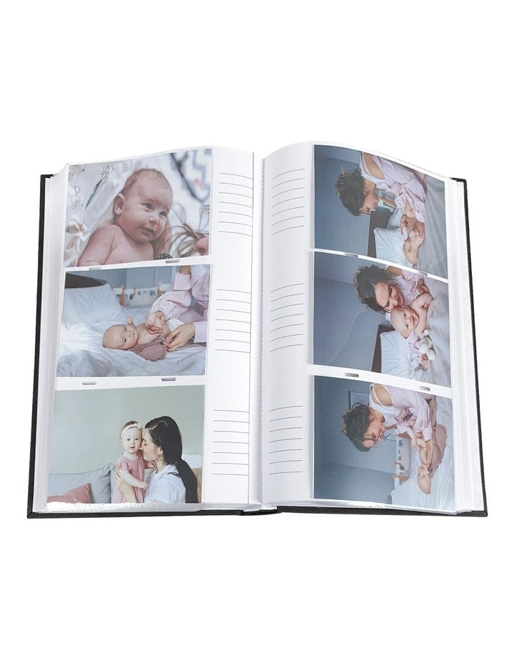 Plush 300 4x6" Photo Capacity Photo Album in Black