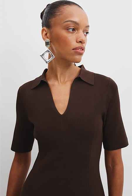 Compact Midi Knit Dress