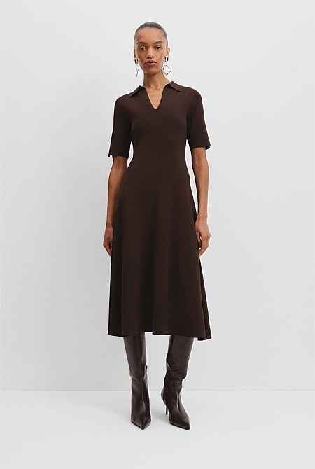 Compact Midi Knit Dress