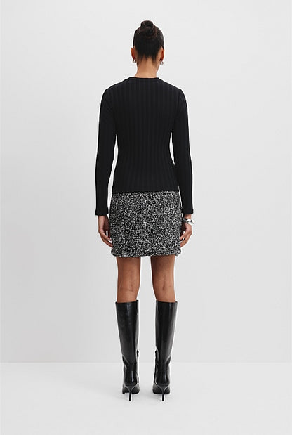 Wide Rib Long Sleeve T-Shirt