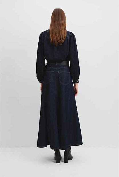 Denim Maxi Skirt