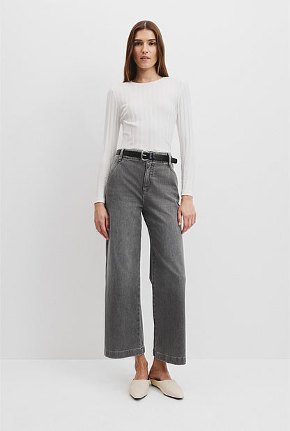 Wide Rib Long Sleeve T-Shirt