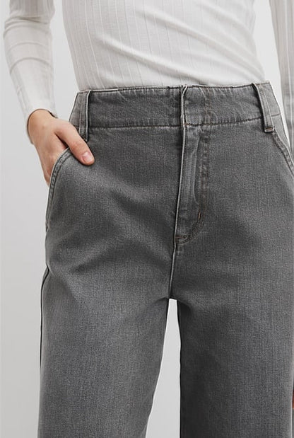 High Rise Wide Leg Jean