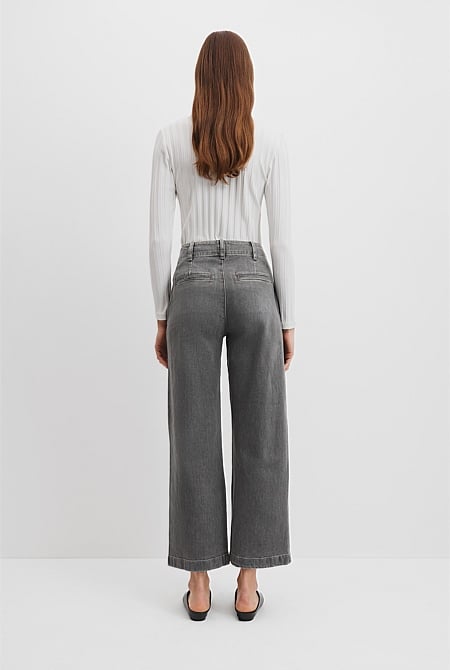 High Rise Wide Leg Jean