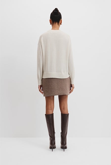 Verified Australian Merino Wool Crew Neck Knit
